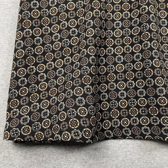 VTG Sag Harbor Skirt 14 Black Brown Mandala Floral Flare Hem FairyGrunge y2k 90s - Picture 8 of 13